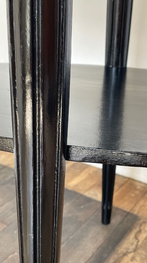 Gueridon console bois noir art déco