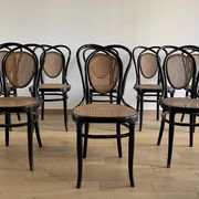 Série de 8 chaises viennoises N.33 de J&J Kohn, 1900