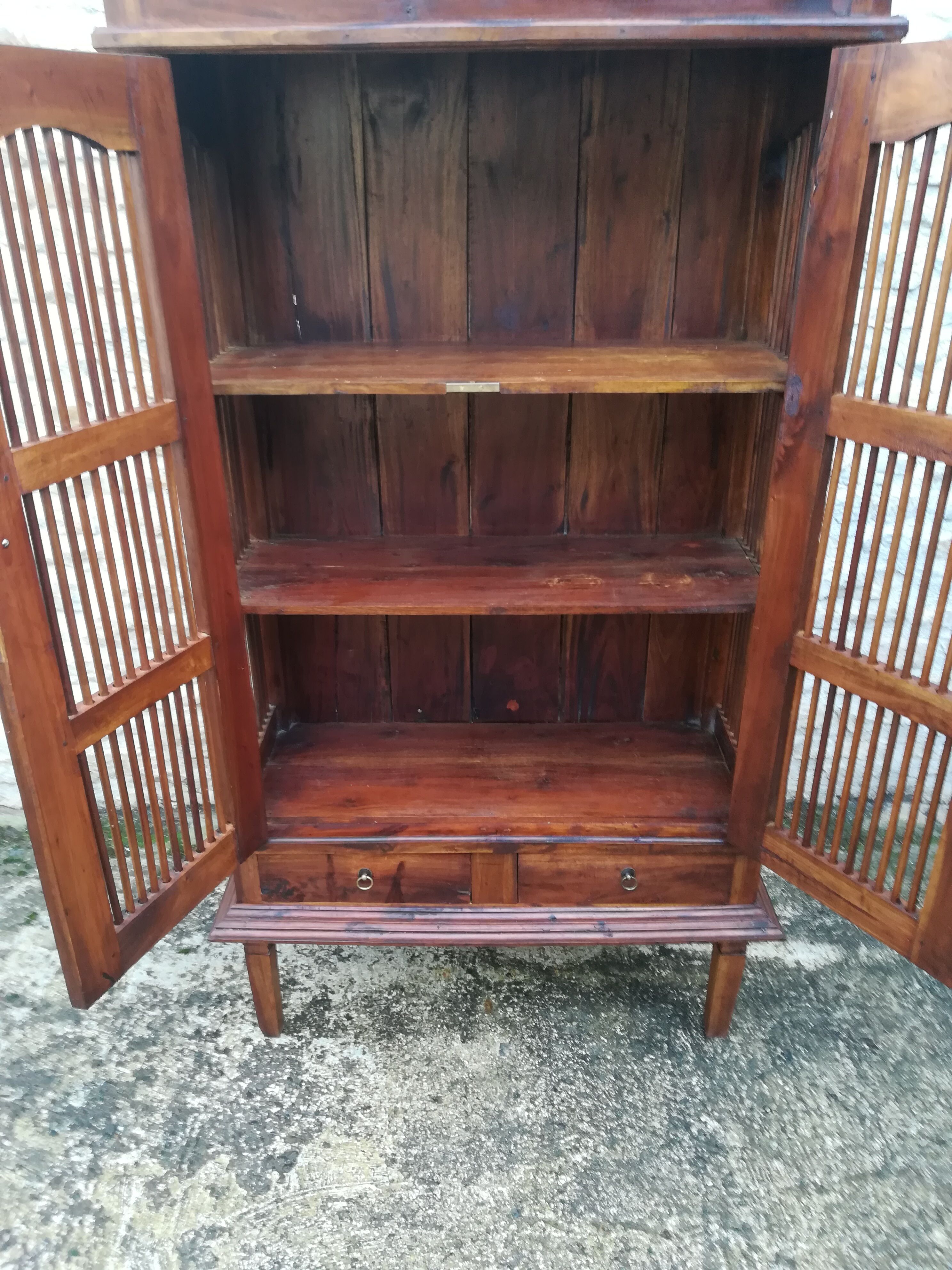 Teak bar cabinet