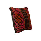 Hand made turkish kilim cushion, wool scatter pillow