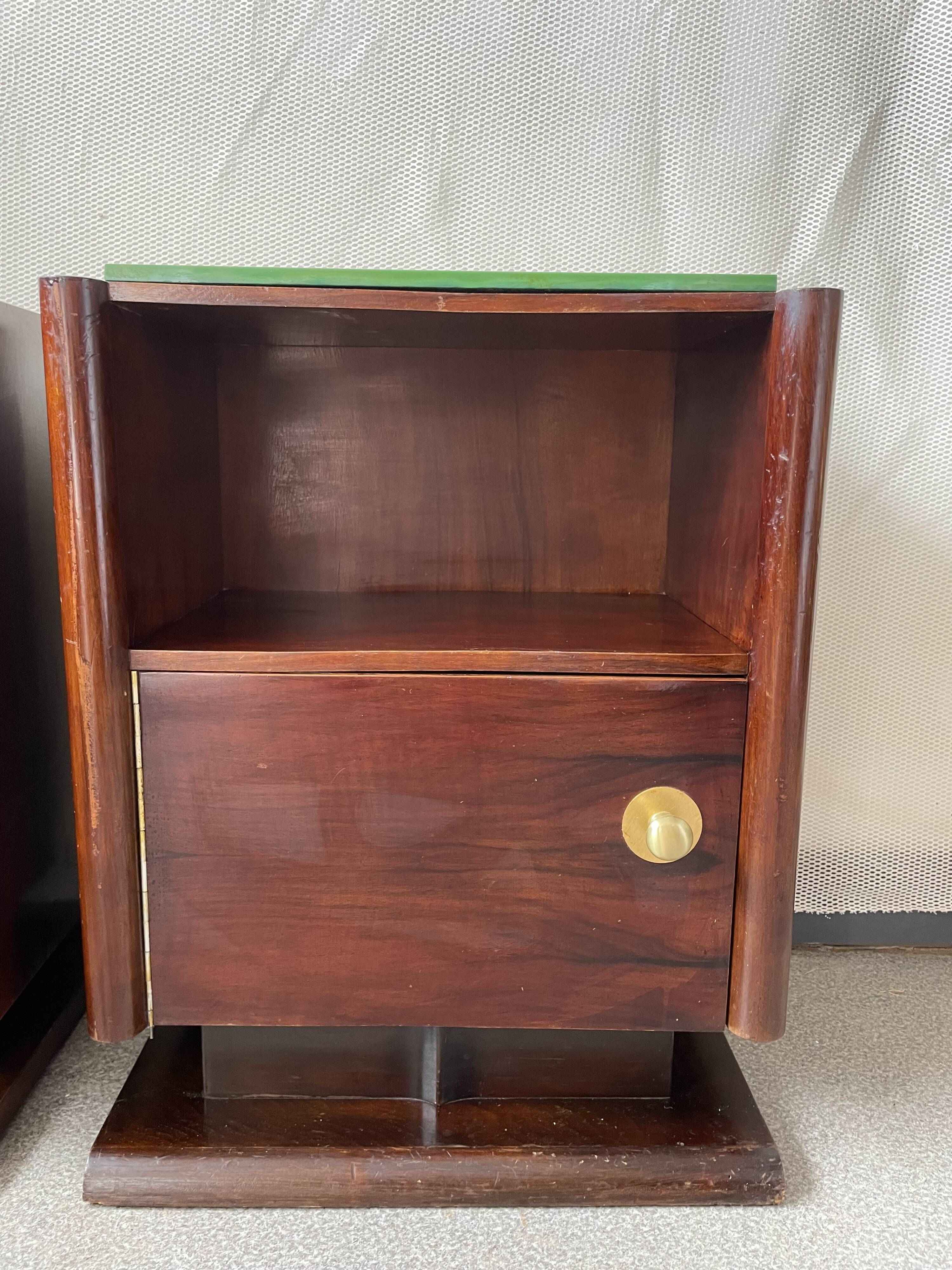 Pair of bedside art deco