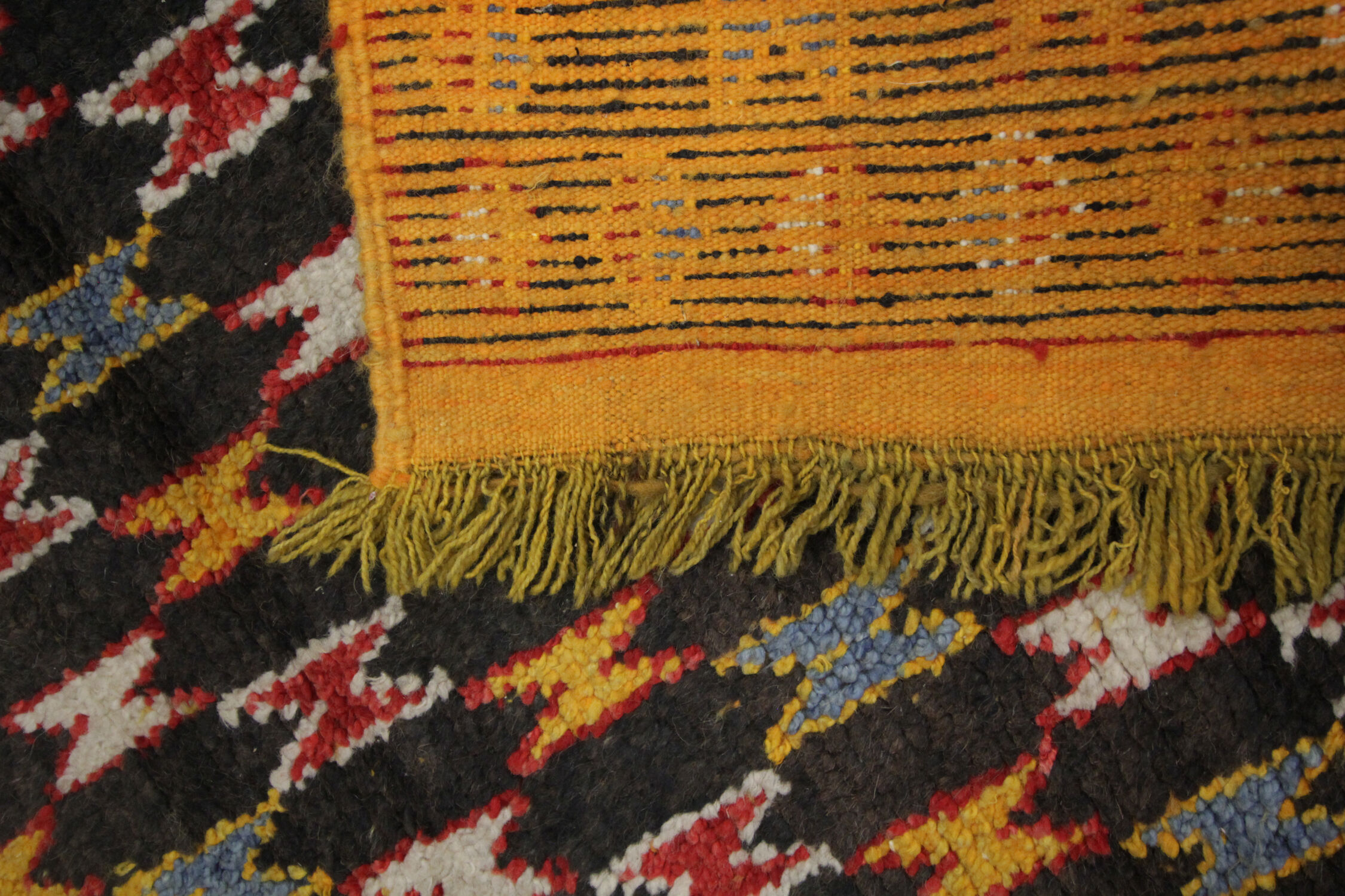 Hand made oriental carpet area rug 100x137cm