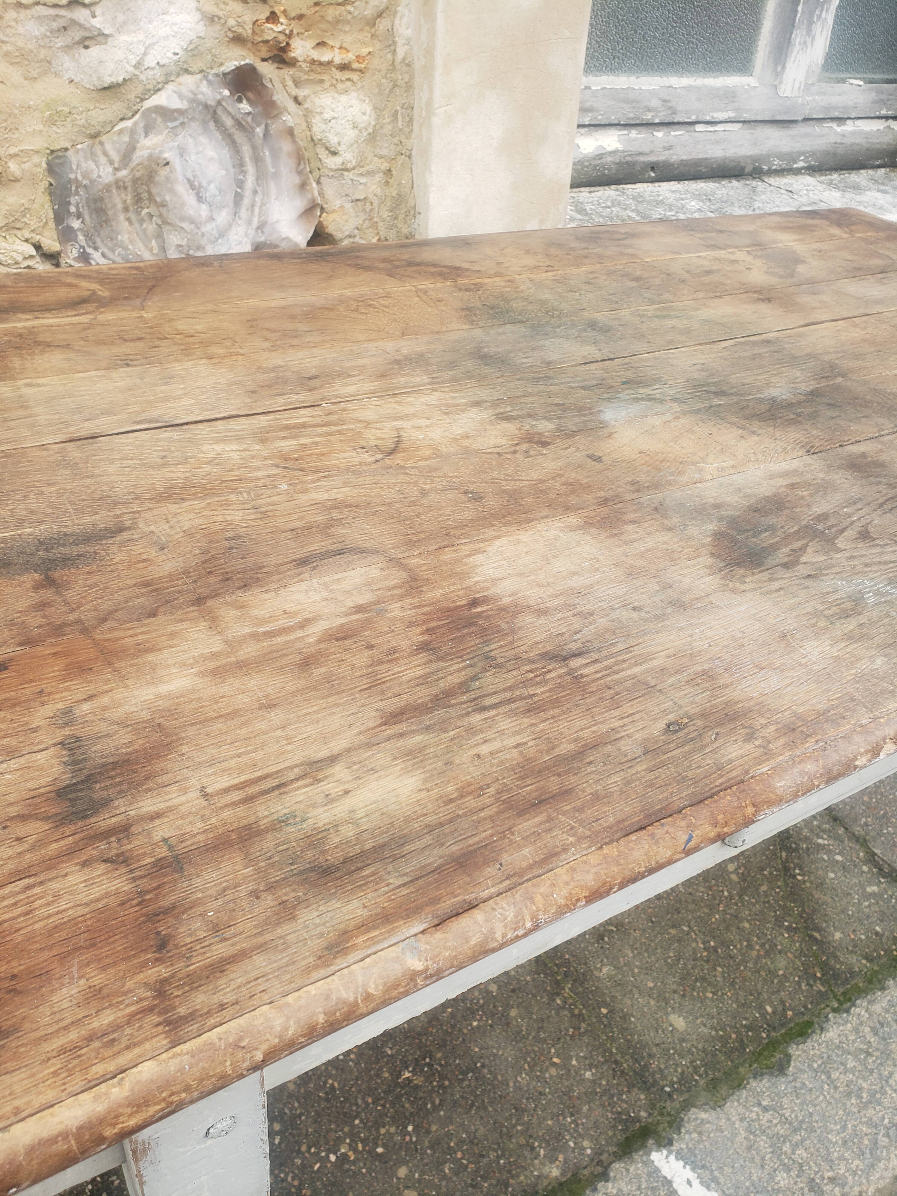 Natural patina farm table