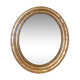 Miroir ovale bois doré 50x61cm