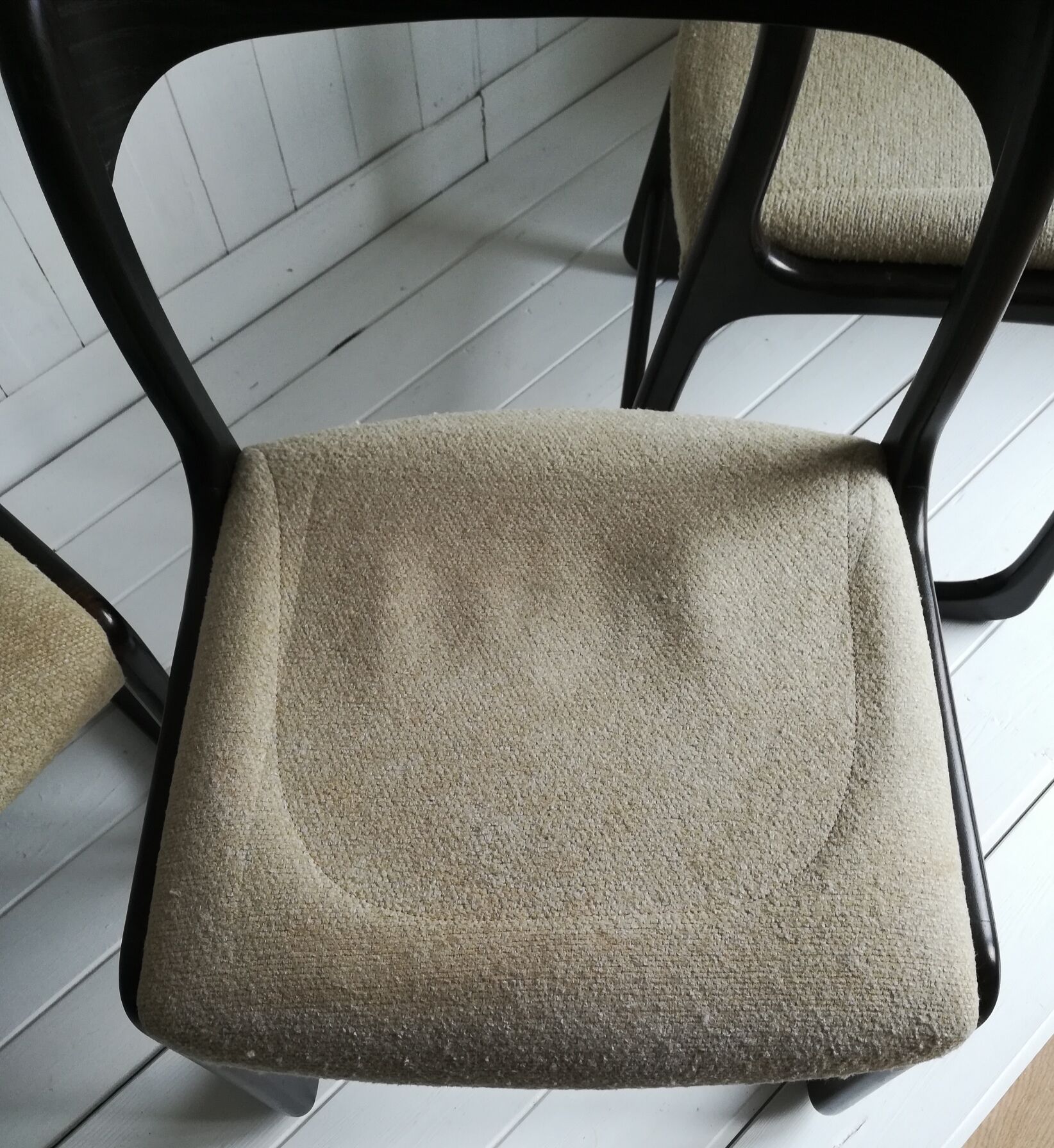 Lot de 3 chaises traîneau
