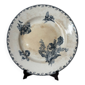 Assiette plate ancienne Sarreguemines Stella