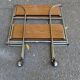 Desserte pliable en acier et bois sur roulettes 80cm