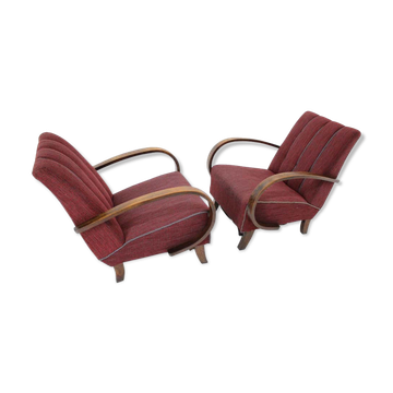 Pair of armchairs Designed by Jindrich Halabala, 1950s