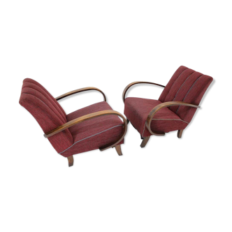 Paire de fauteuils conçue par Jindrich Halabala, années 1950