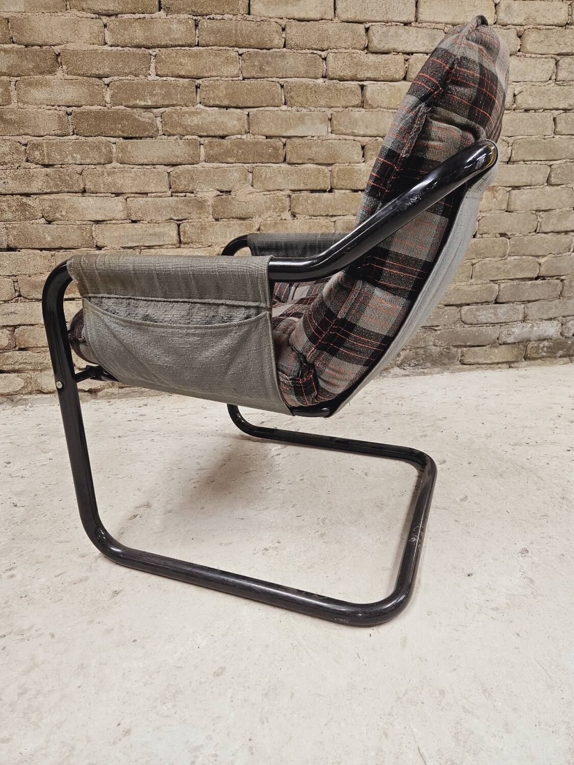 Vintage tubular armchair