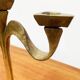 Vintage Brutalist Bronze Candle Holder
