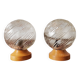 Pair of vintage Art Deco style bedside lamps