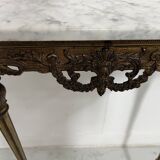 Louis XVI style console in gilded bronze, 20th century