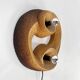 Mid Century Brutalist Ceramic Wall Lamp, 1960s