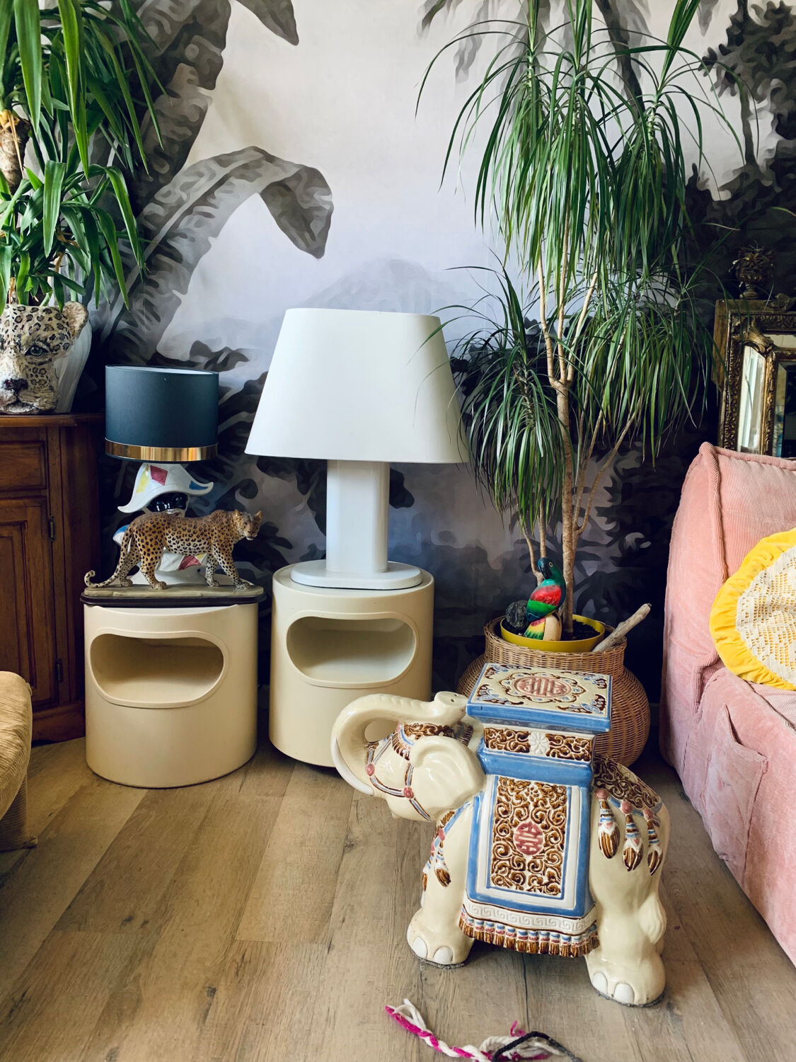 Vintage ceramic side table