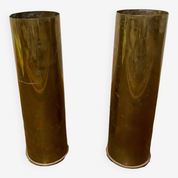 1942 brass shell casings/vase/umbrella stand