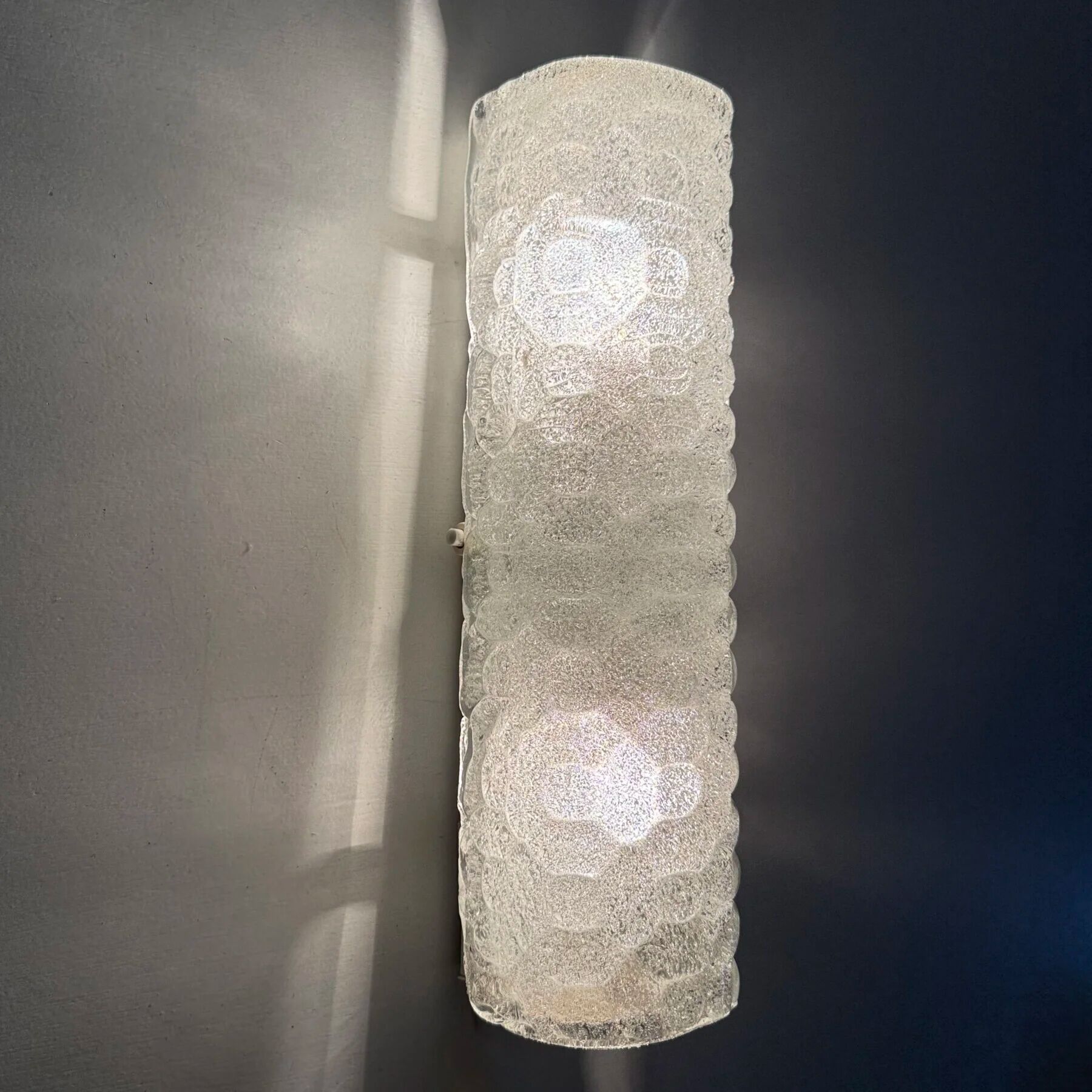 Mid-century Hustadt Leuchten design Murano glass wall sconces, Germany, 1970s