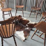 Series of 6 chairs of Bistro Baumann menuet style