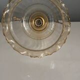 Vintage amber glass chandelier