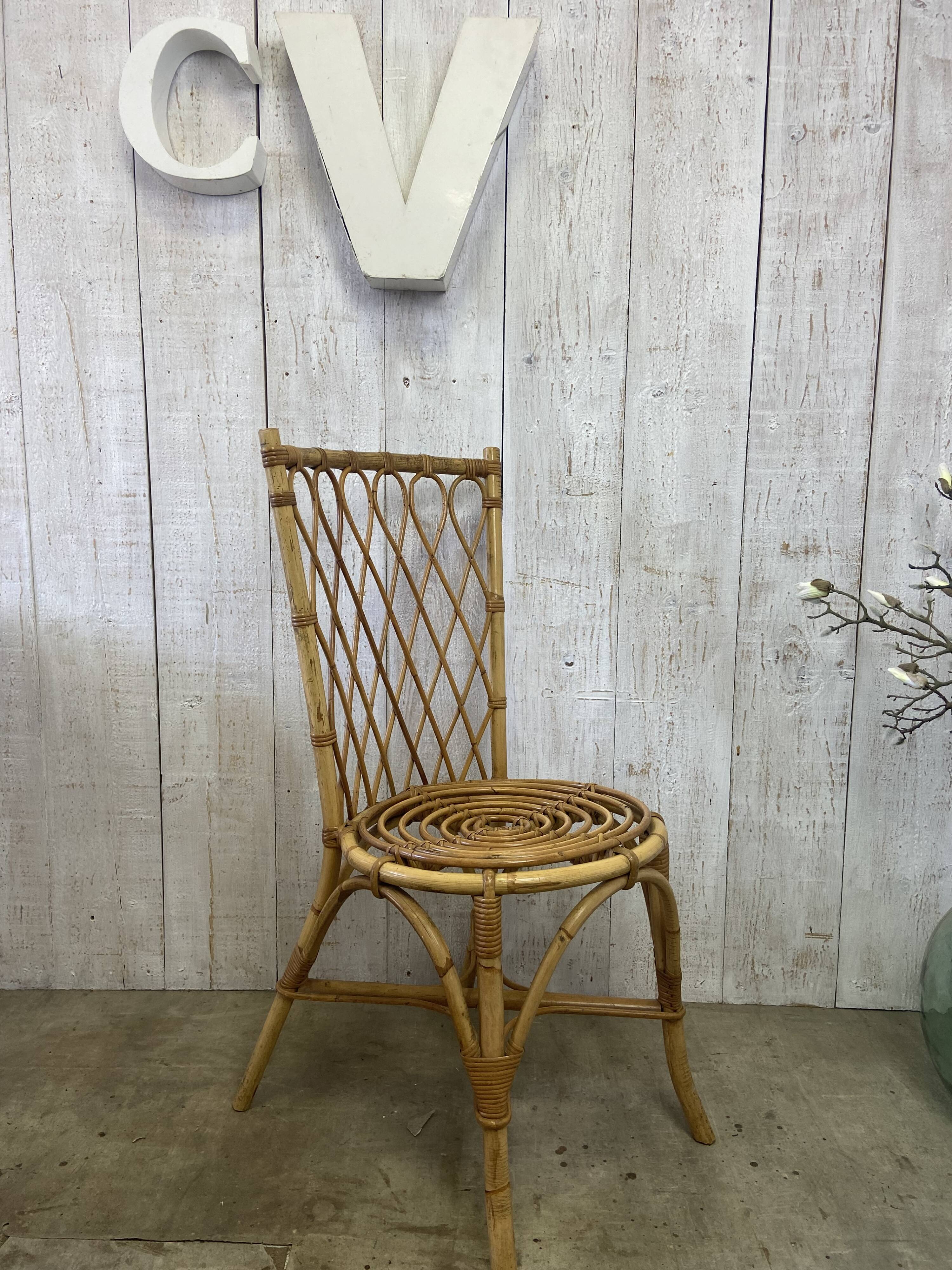 Louis Sognot rattan chairs