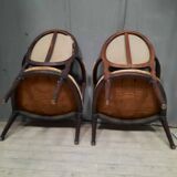 Pair of Louis XVI medallion armchairs