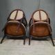 Paire de fauteuil médaillon Louis XVI