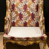 Pair of gilded armchairs