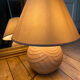 Lampe boule céramique rose vintage