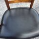 Mid-20th century solid cherry wood office chair.