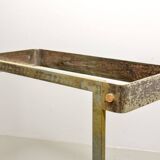 Ardesia Collection Square Slate Stone Coffee Table in Pia Manu Style, 1960s