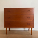 Commode en teck design vintage