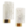 Pair of wall lamps in brass & glass by Doria Leuchten