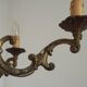 French Vintage Art Nouveau Bronze 5 Light Traditional Style Chandelier 5483