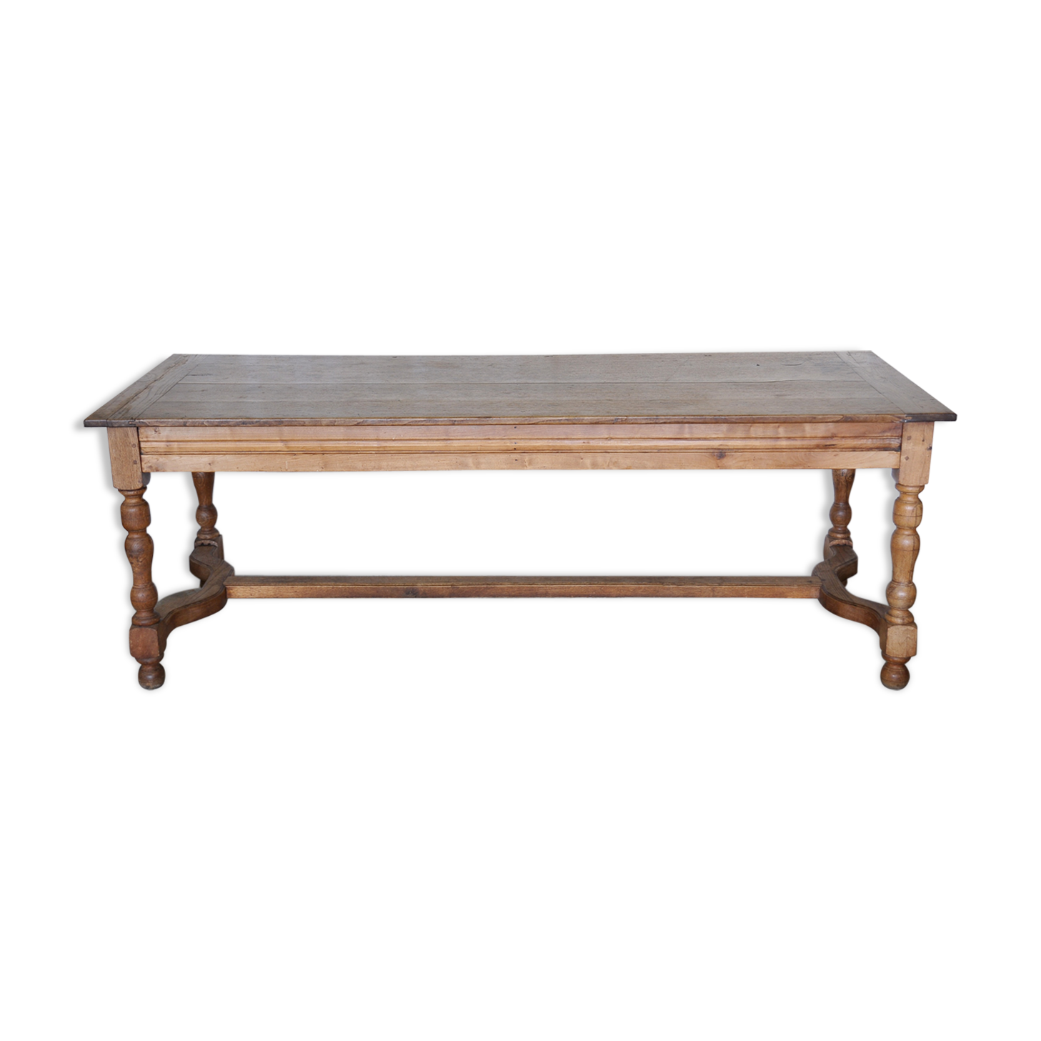 Natural wooden farm table - XIXth century