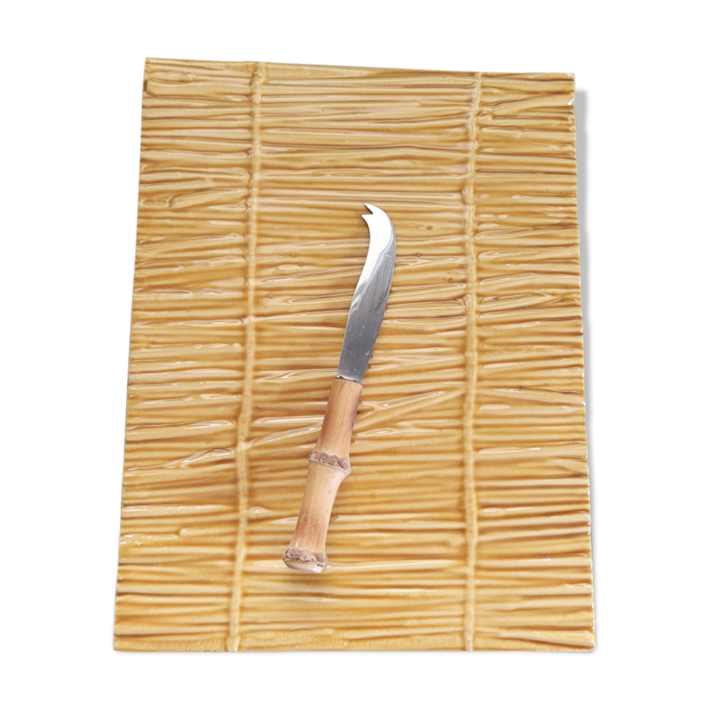 Cheese platter and its knife 1960