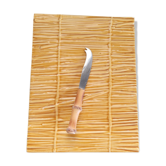 Cheese platter and its knife 1960