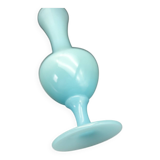 Vase soliflore vintage opaline bleue