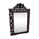 Louis XIII-style carved oak mirror - 129x88cm
