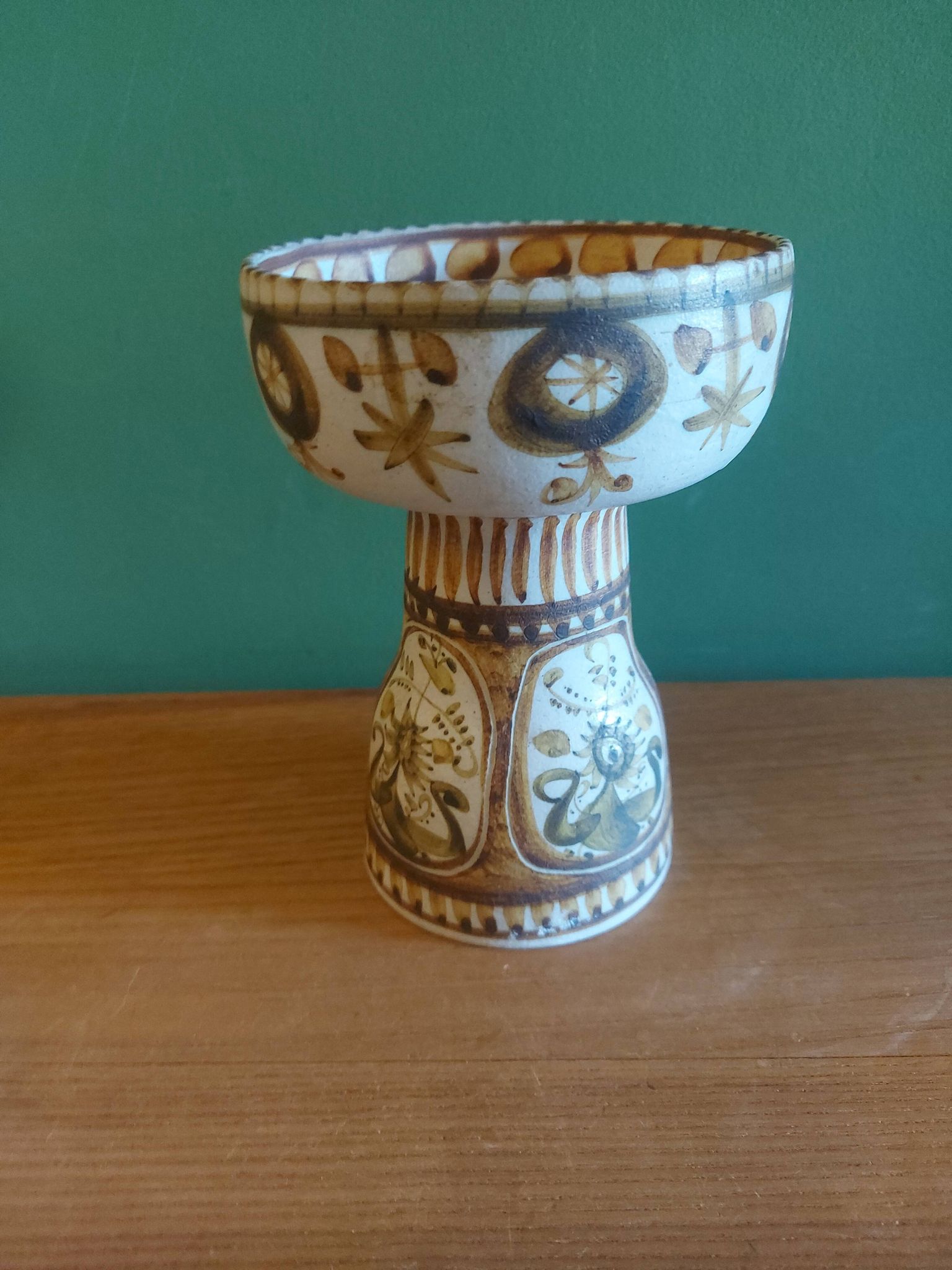 Vintage Keraluc ceramic candle holder