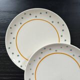 Duo of Primefleur Gien plates