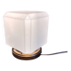 Cubic opaline table lamp