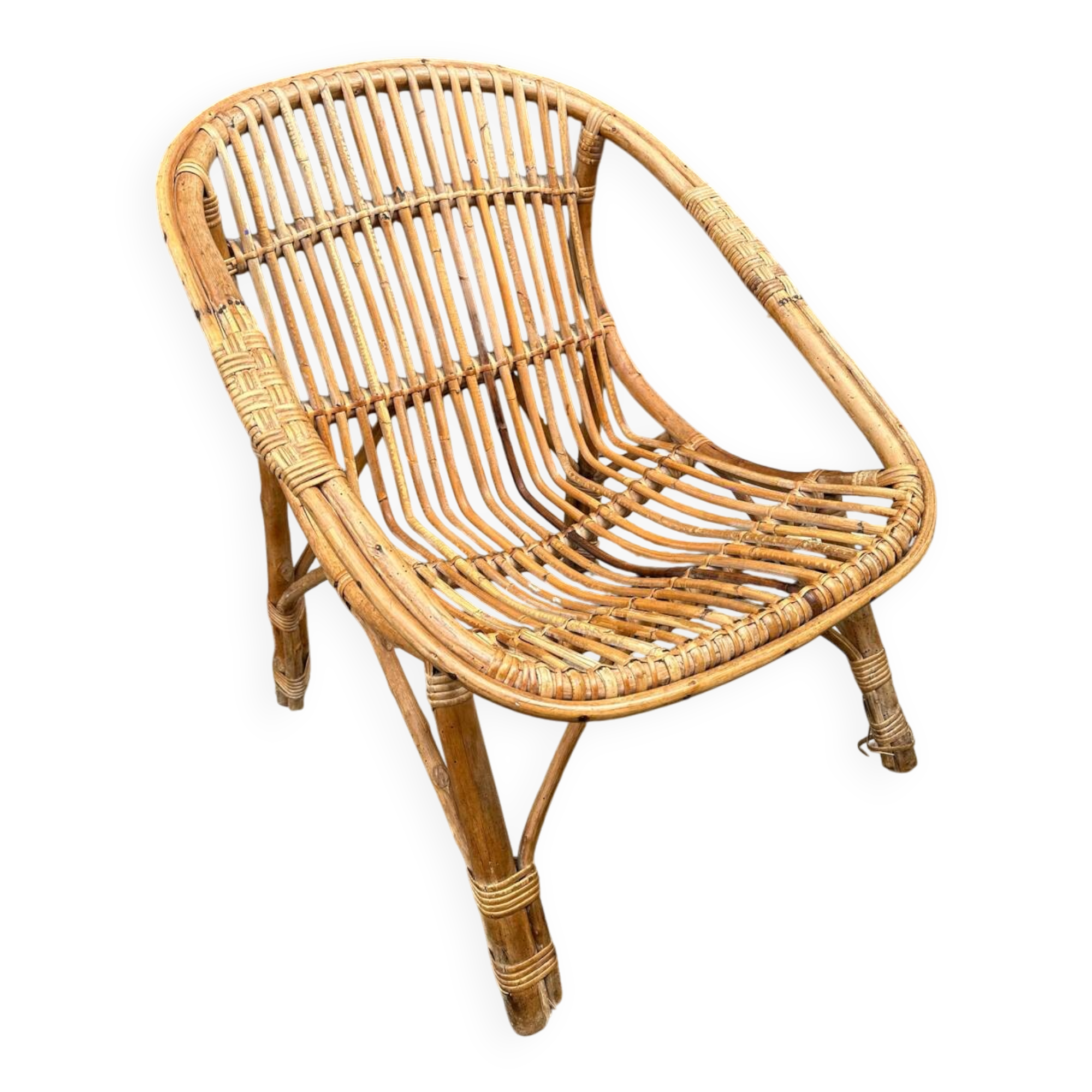 Rattan armchair