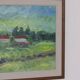 Swedish Oil on Canvas – “Houses” by Kersti Flyckt – Vintage & Framed