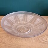Ancienne coupe verre moule satiné art deco