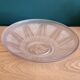 Old glass cut molded satin art deco
