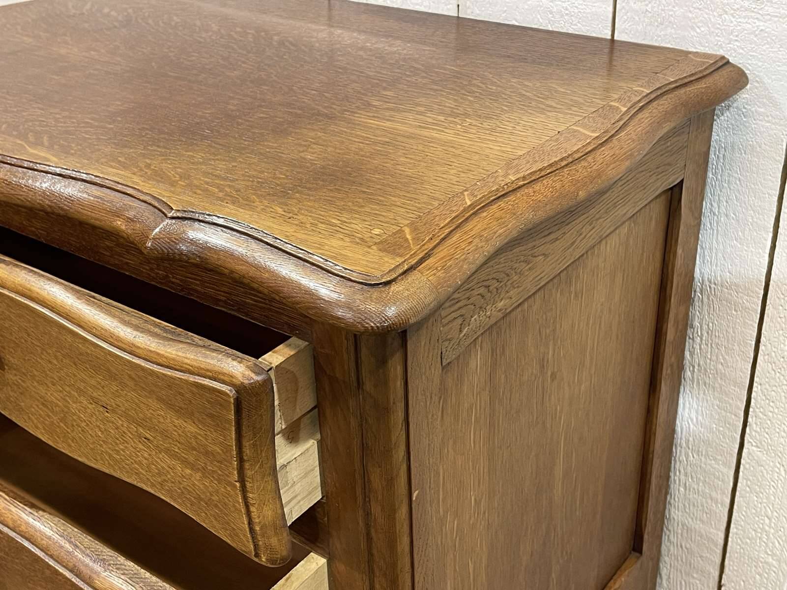 1950s oak chest of drawers