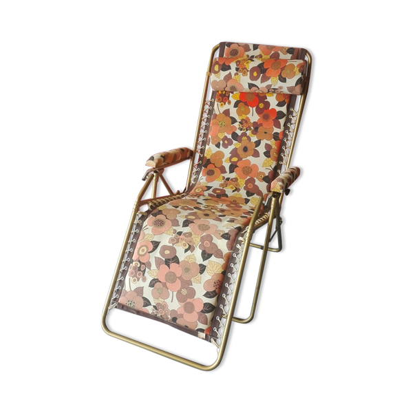 Chaise longue Lafuma relax de jardin vintage années 70 | Selency