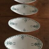 Antique Raviers in Opaque Porcelain from Gien