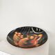 Vintage Hand-Painted Clay Wall Plate: 1970s Yugoslavia Still Life Decor