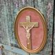 Médaillon crucifixion vintage